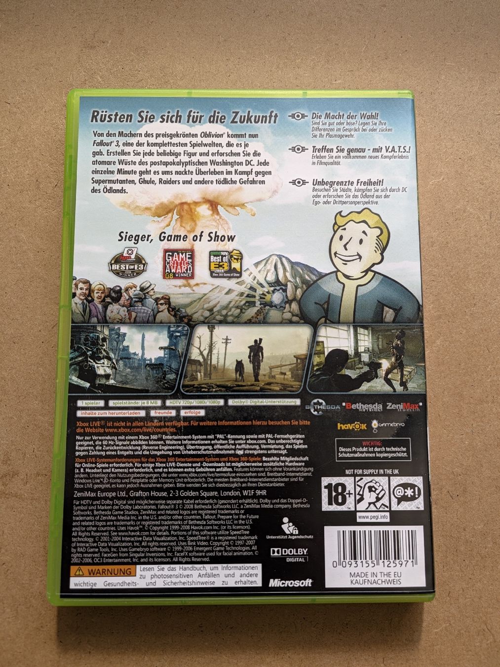 Giochi: Fallout 3 Xbox 360  – Usato da Chur venduto da FreakofRarity 1
