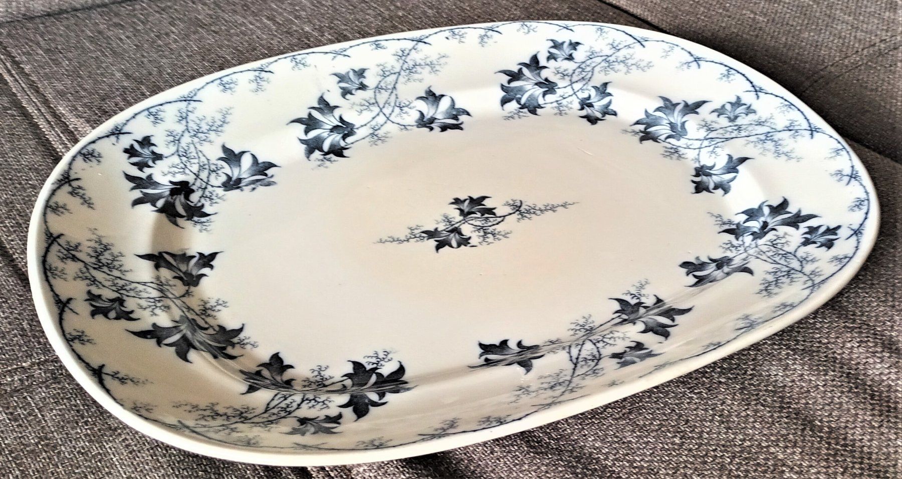 Villeroy & Boch Servierplatten: Villeroy & Boch Platte, alte Servierplatte, Elbe – Gebraucht aus Vaduz von Bergtiger 1