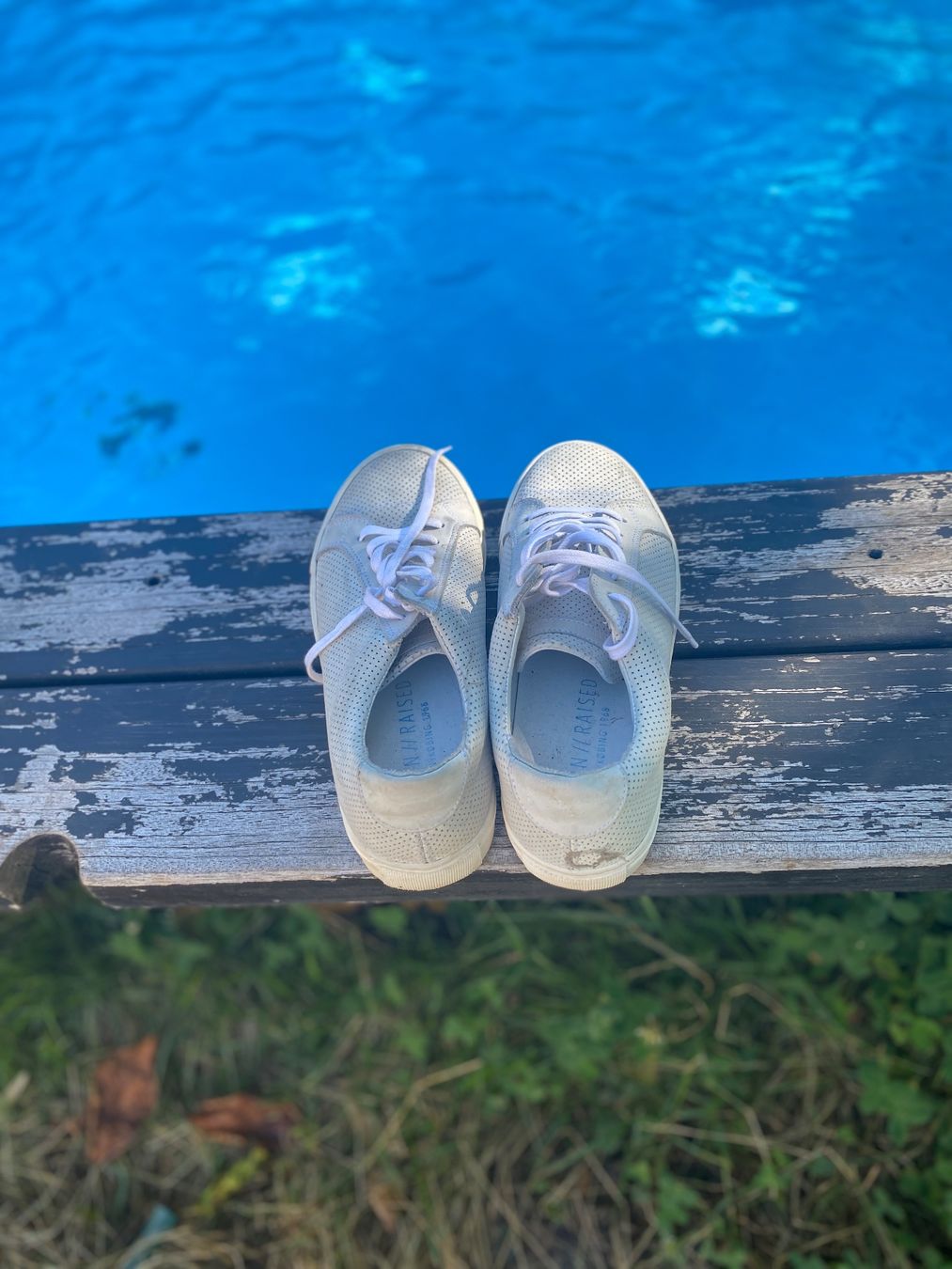 Scarpe da uomo: weisse Ledersneaker – Usato da Tesserete venduto da kerstin020