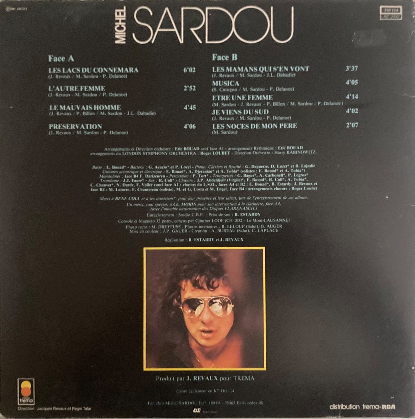 Dischi in vinile: MICHEL SARDOU - LS LACS DES CONNEMARA – Usato da Poliez-Pittet venduto da Newtown-Records 1