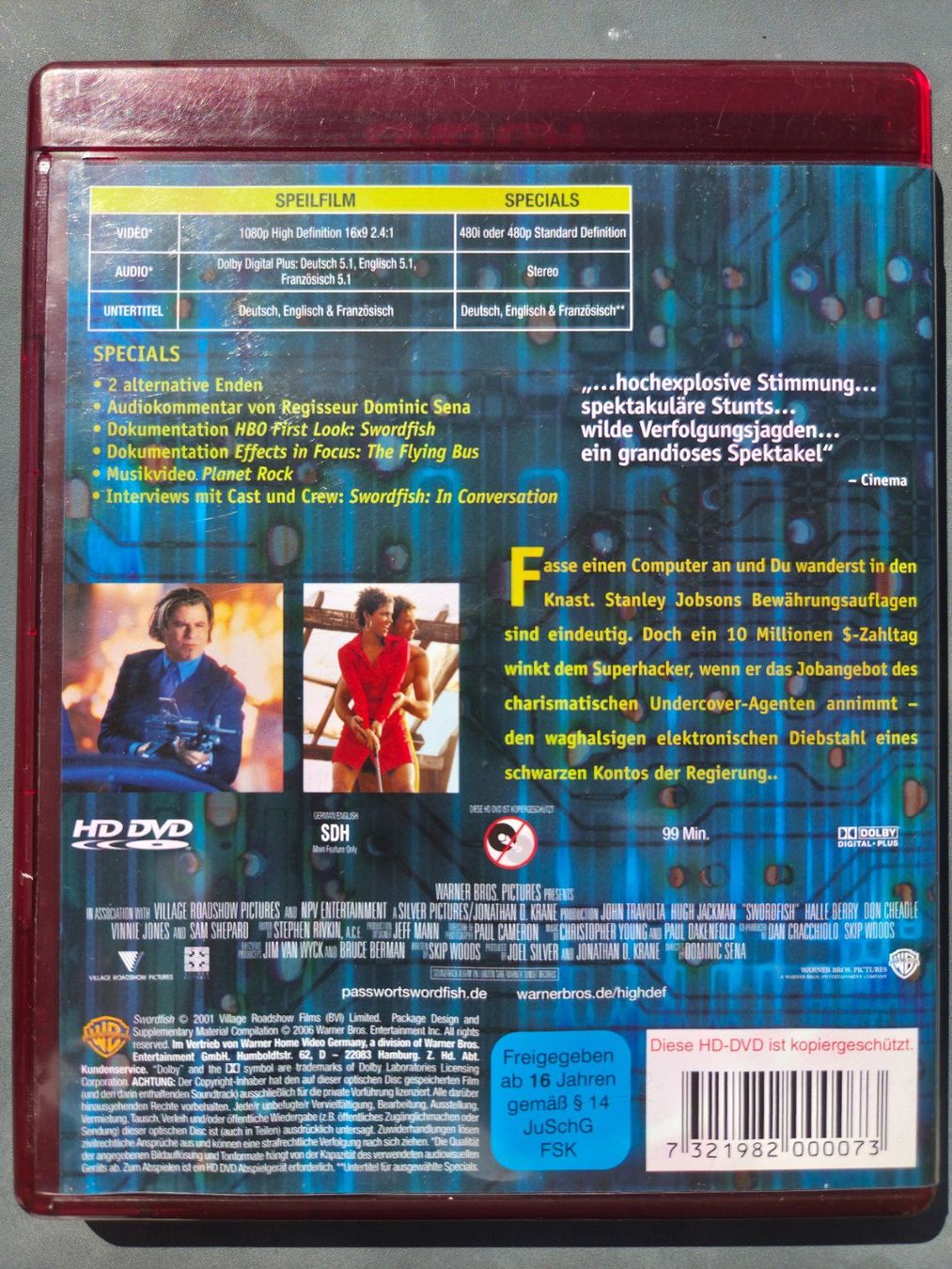 Tutti i DVDs: HD DVD  - Password Sword Fish – Usato da Aldesago venduto da lusuardi 1