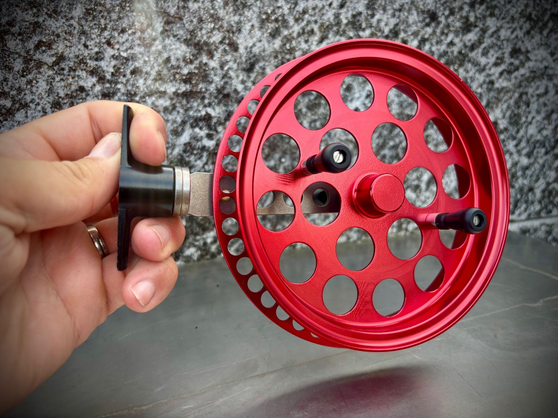 Rollen & Spulen: RedDevil  Wenderolle / Laufrolle Fluss – Neu (gemäss Beschreibung) aus Arbon von Helmuth 3