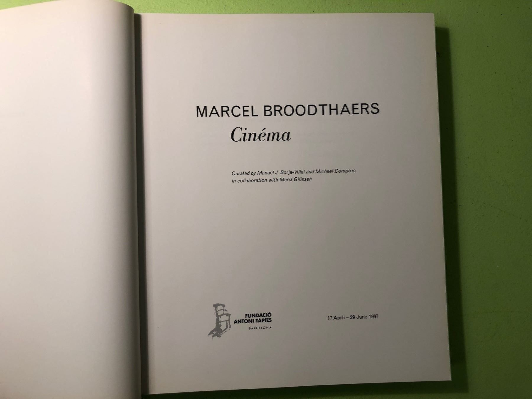 Libri: Marcel Broodthaers: Cinéma – Usato da Zürich venduto da allp 1