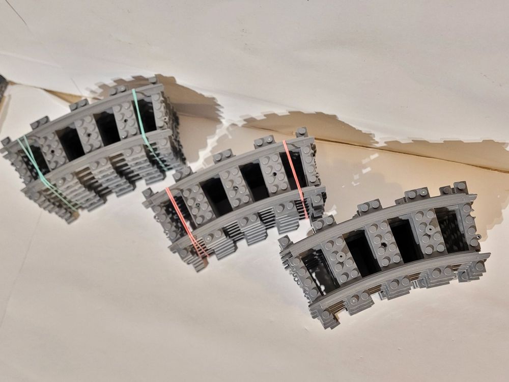 Rails courbes LEGO - lot de 26 pièces / Lego eisenbahn 3