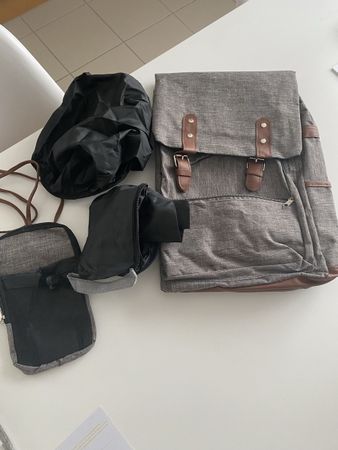 Rucksack grau mit Kühleinlage neu