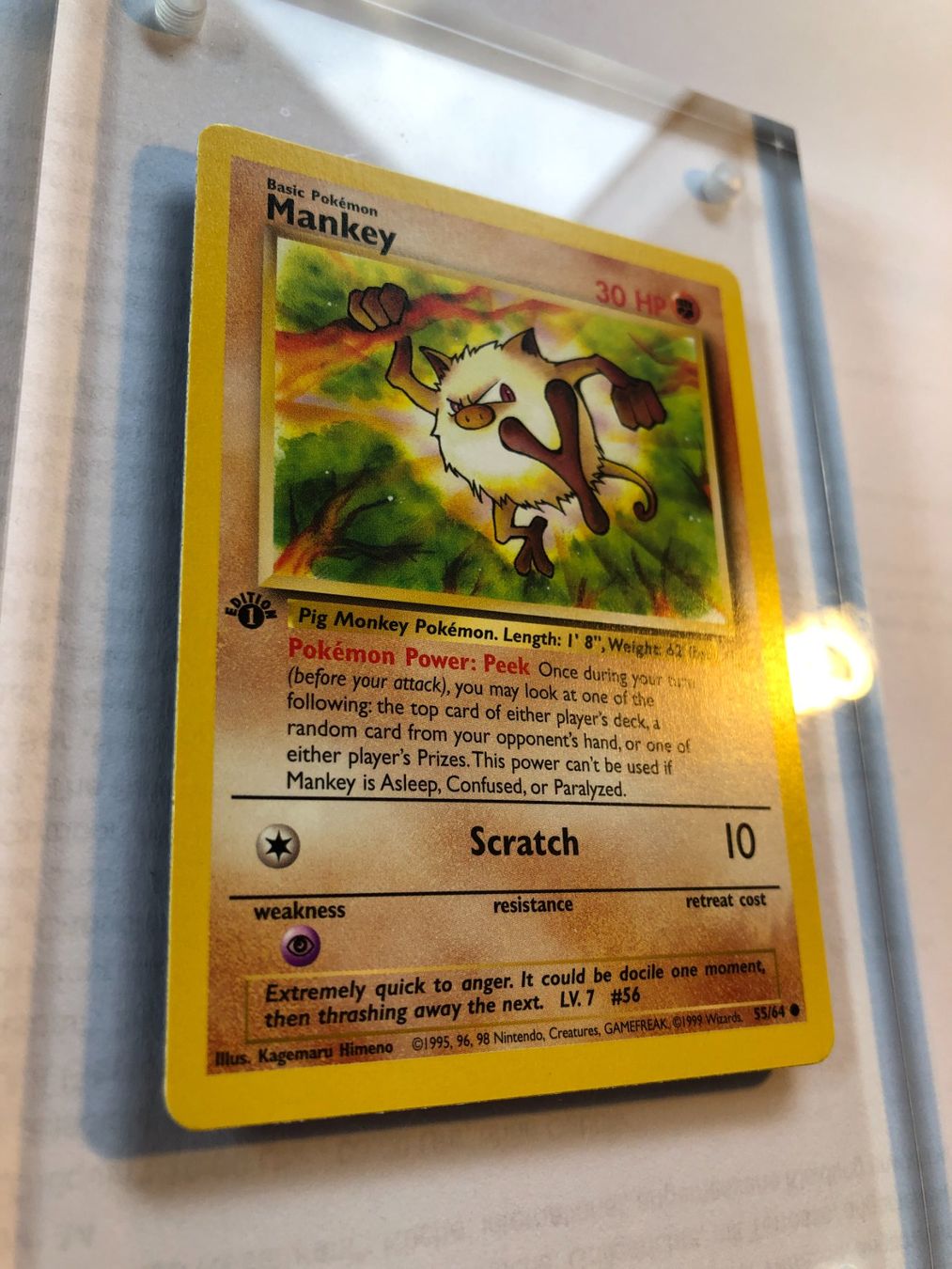 Cartes à collectionner: Mankey 1st Jungle - MINT - ab 1.- – D'occasion à Giubiasco par dan_pr8b 1