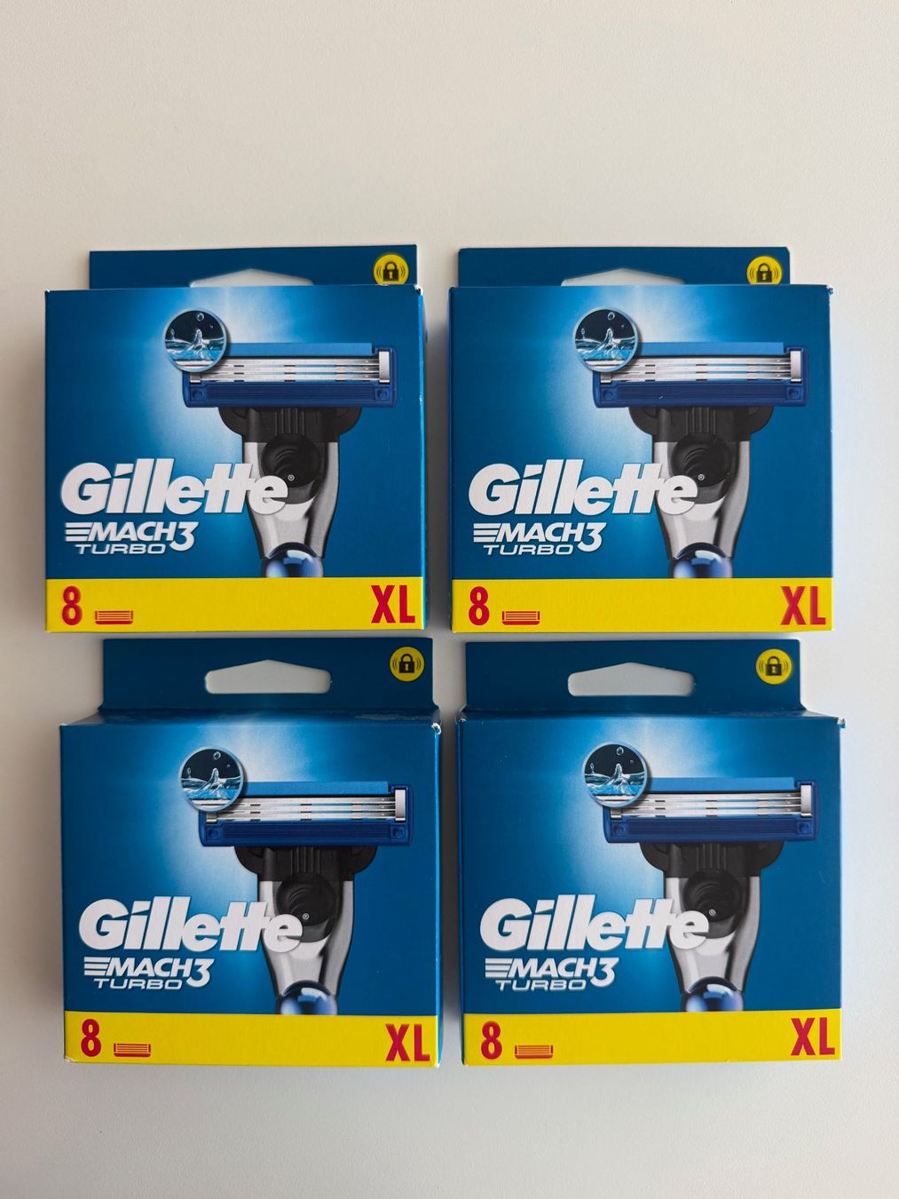 Gillette Rasoi & Lamette da barba: Gillette Mach 3 Turbo, 32 pcs – Nuovo e nell'imballaggio originale da St-Gingolph venduto da GoldenKeys