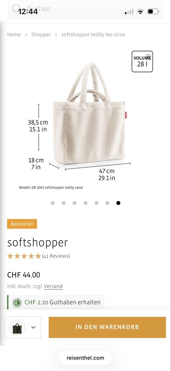 Reisenthel Taschen für Damen: Reisenthel Softshopper – Gebraucht aus Rüderswil von dariasophialuisa 5