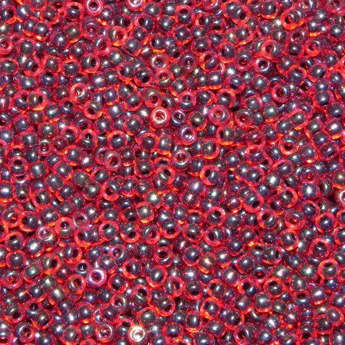 Perle (finte): Saatperlen Miyuki Garnet Lined Ruby AB 3mm – Nuovo e nell'imballaggio originale da Klingnau venduto da SilberwindArt