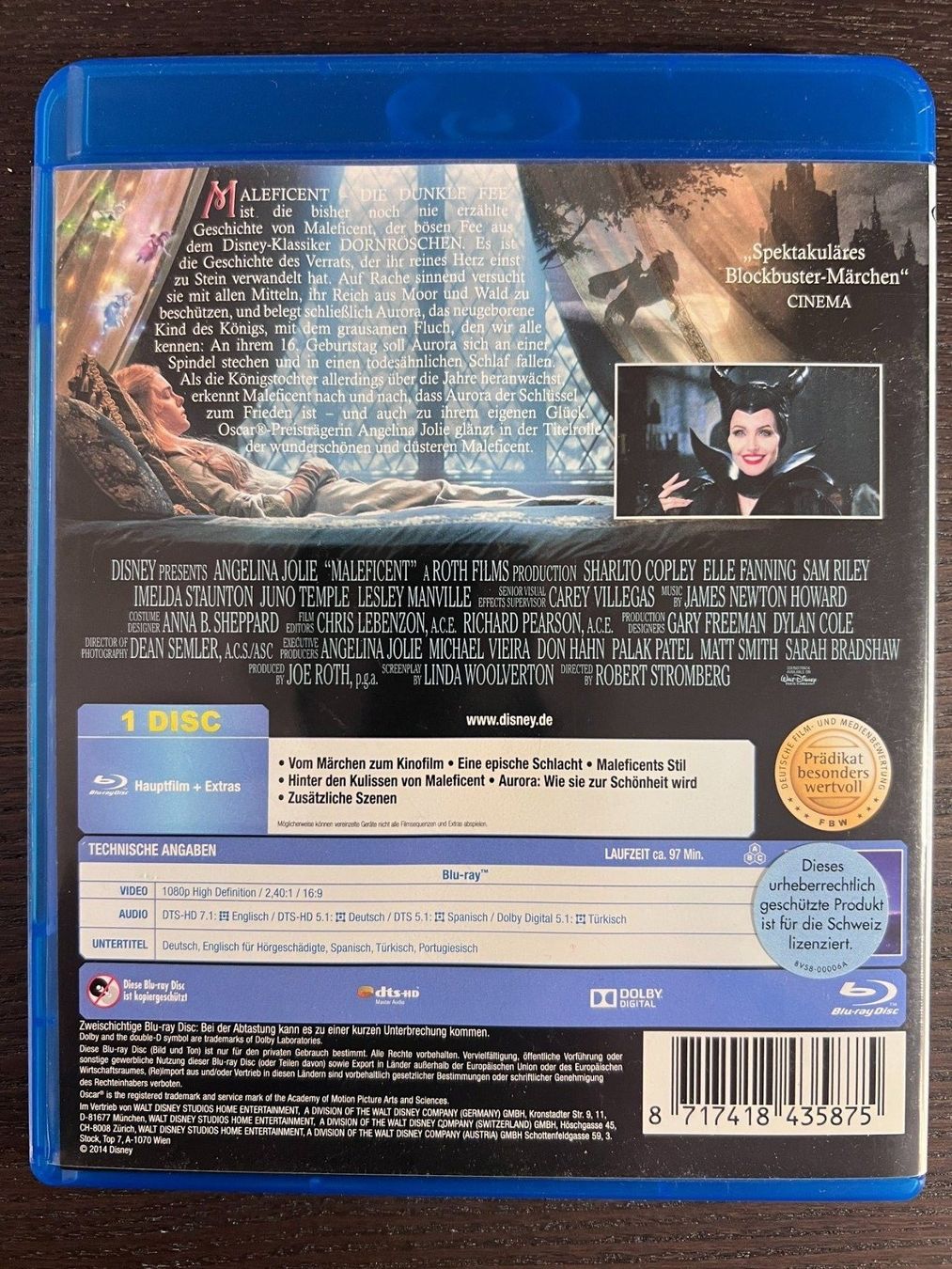 Alle DVDs: Maleficent - Die dunkle Fee – Gebraucht aus Zürich von Blu-ray_ZH 1