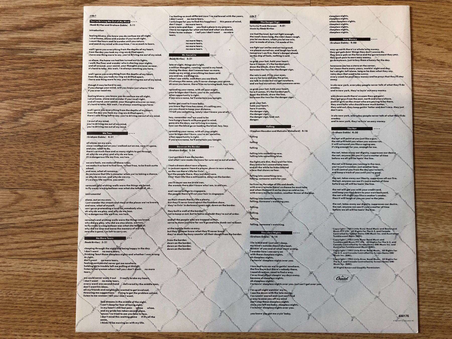 Schallplatten: Little River Band - The Net LP – Gebraucht aus Schübelbach von Klabauterli 3