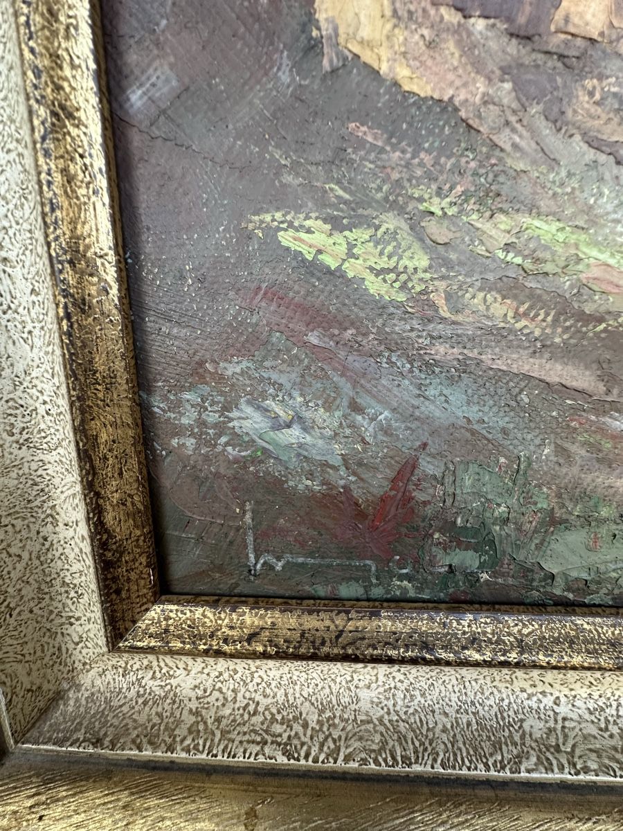 Dipinti: Huile sur toile, paysage printemps – Usato da Lausanne venduto da artnouveau04 4