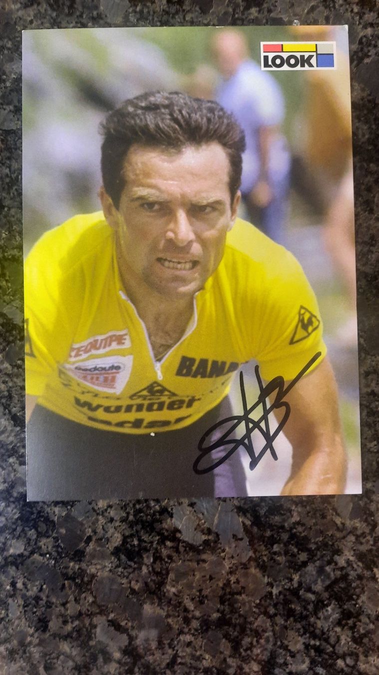 Autographes: Autogrammkarte Bernard Hinault – D'occasion à Schmerikon par Olympia04