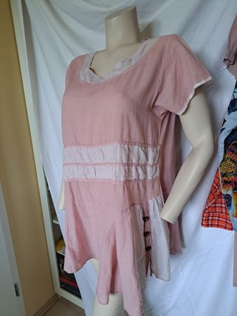 Sommer Tunika Kleid, Rosa, Gr. M, neuwertig & leicht!