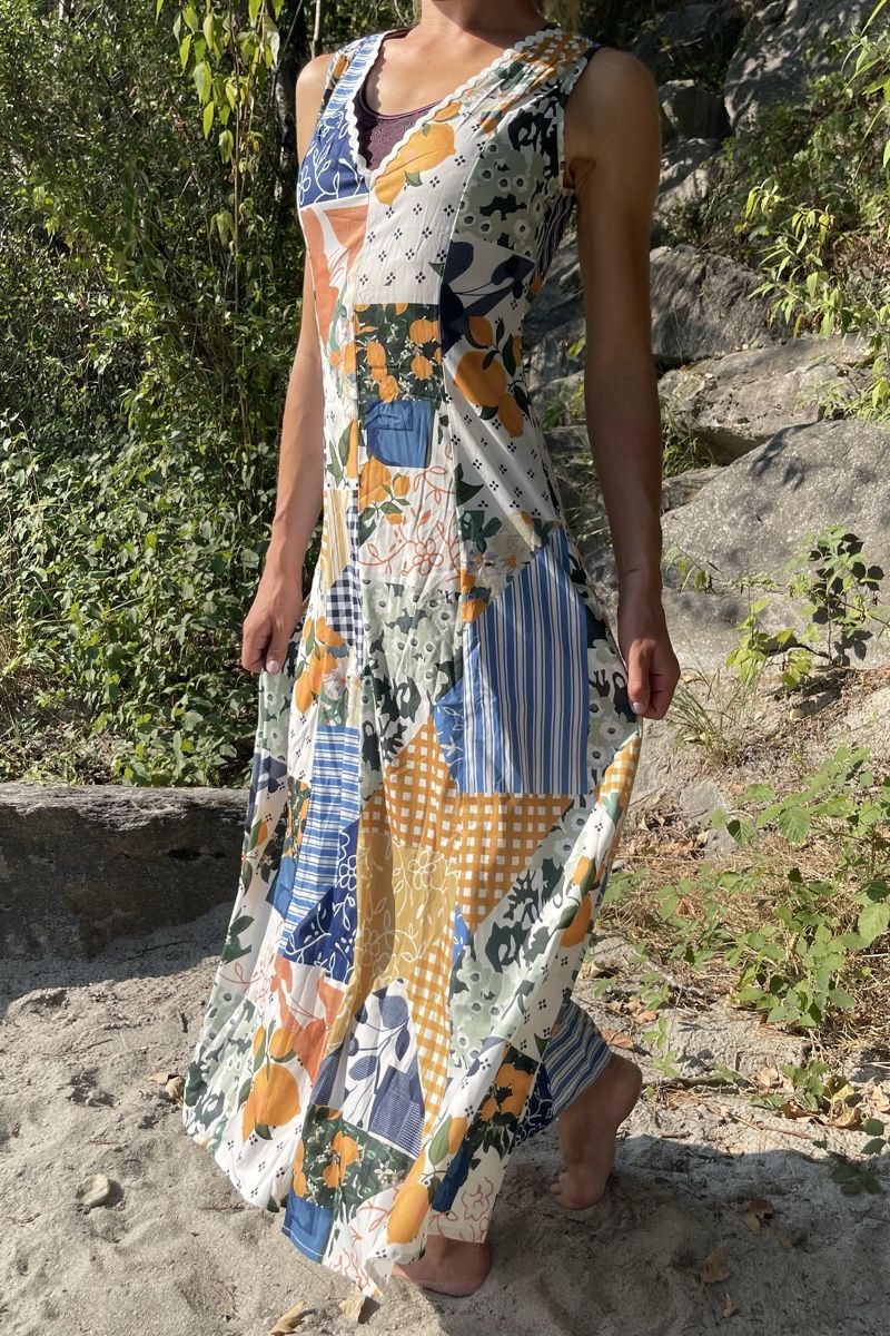 Vestiti: Maxi Abito da cocktail-multicolore-tgM/L-nuovo – Nuovo e nell'imballaggio originale da Gordevio venduto da LanaZimm