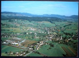 METTMENSTETTEN ZH (Greber) Flugaufnahme Swissair