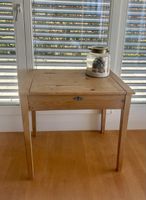 Schreibtisch Holz Landhausstil mit Klappe und Schubla
