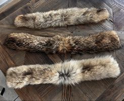 Pelz Kragen für Woolrich Jacke Echtfell 3 Stck