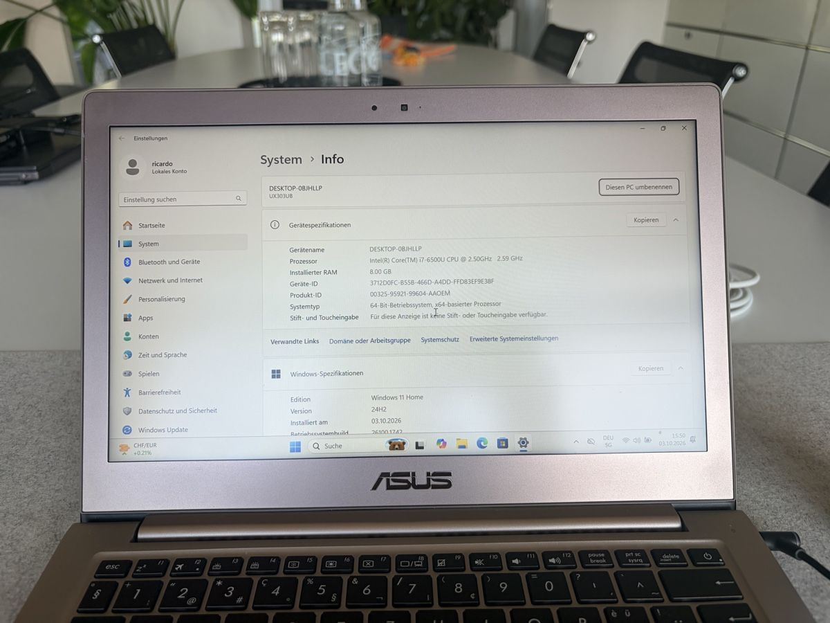 Asus Notebook: ASUS Notebook - Windows 11 – Usato da Herrliberg venduto da Julianopie 8