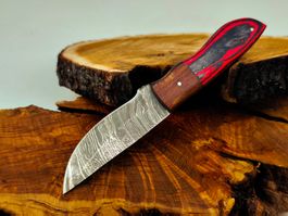 Geprüft! 1A Knife Faltenstahl DAMASCUS Damast Jagd Messer