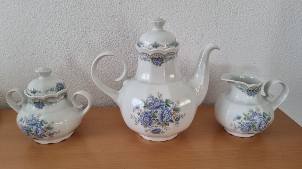 Set Porcellana Alta Qualità Set Zuccheriera E Bricco Latte Wilmax In Porcellana - Bianco, Elegante Set Servizio Caffè - 2
