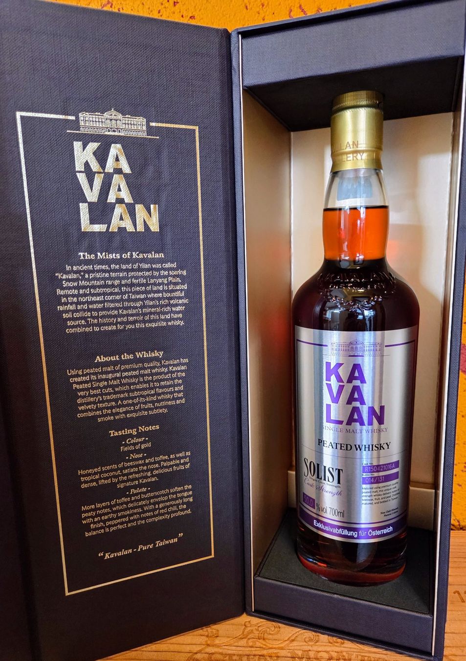 Spirituosen: Kavalan Solist Peated Cask Strength "Austria Edition" – Neu (gemäss Beschreibung) aus Minusio von Mazarin8
