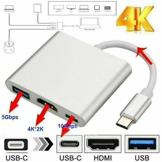 Hub & Switch: USB-C HUB auf HDMi, USB-3 und USB-C – Nuovo e nell'imballaggio originale da Horw venduto da Arta20000 1