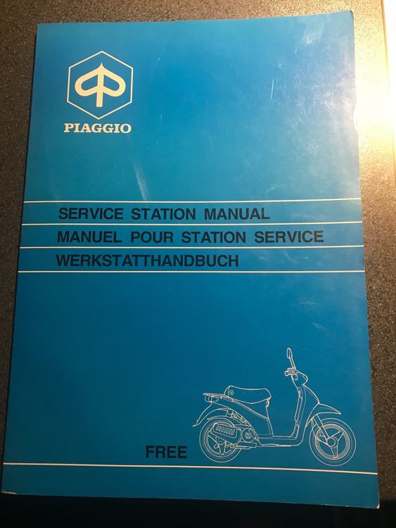 Piaggio FREE Werkstatthandbuch A4 Original | Kaufen Auf Ricardo