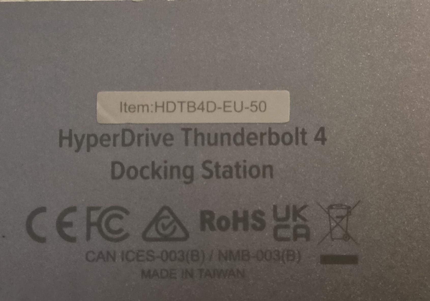Docking station: HyperDrive Thunderbolt 4 Docking Station HDTB4D-EU-50 – D'occasion à Zürich par EsraAFG 1