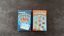Jeu de cartes playmobil et le jeu des petits gourmands