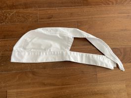 Koch-Haube / Bäcker-Mütze, weiss, neuwertig, Top Zustand!