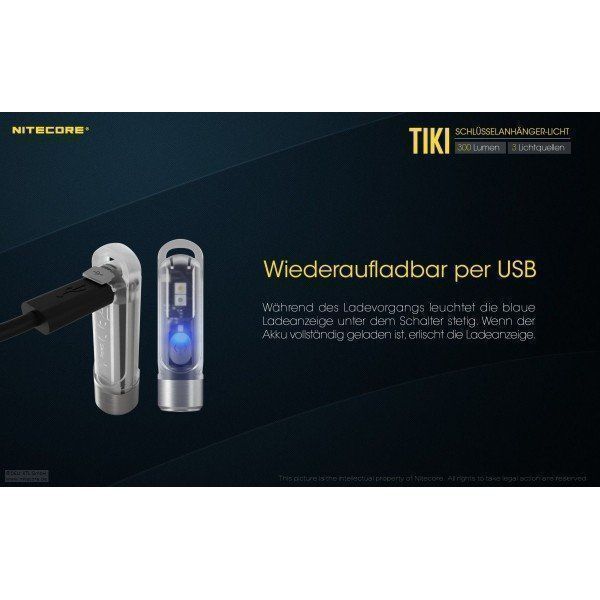 NiteCore Lampade: Nitecore TIKI Schlüsselbundlampe mit UV – Nuovo e nell'imballaggio originale da Grüningen venduto da Prolumin 5
