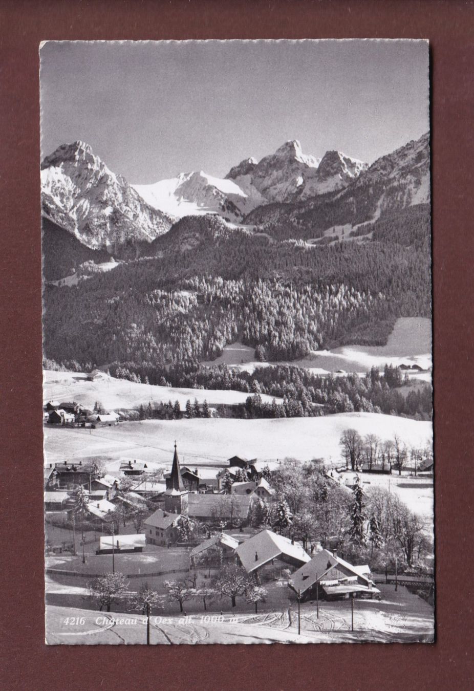 Cartoline postali: CHÂTEAU D'OEX - 1962 – Usato da Pully venduto da nicecards