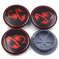 Nabeldeckel Abarth Schwarz Rot