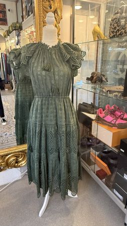 Ulla Johnson Kleid, Gr. 36, Olivgrün, Sommerlich leicht!