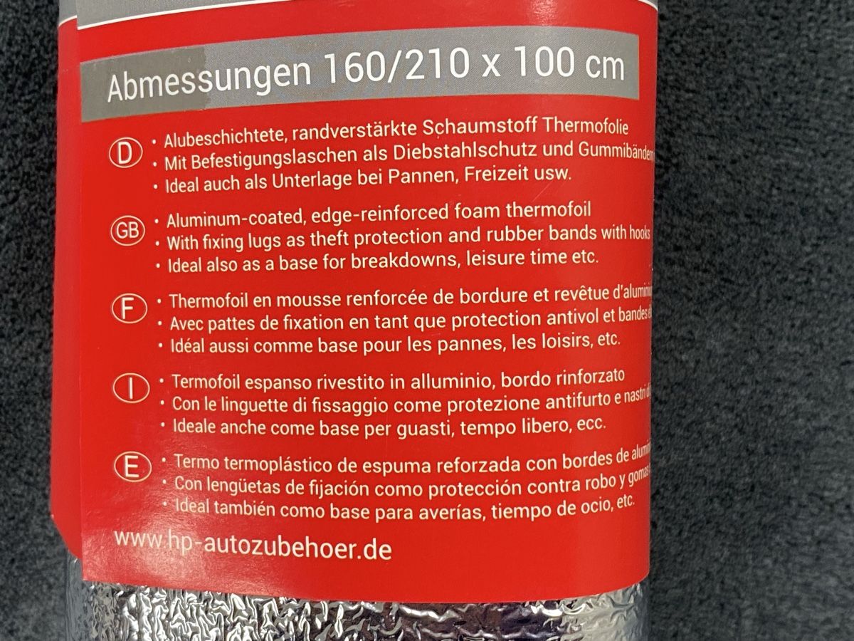 Coperture: Abdeckung Sonnenschutz für die Frontscheibe eines Vans – Nuovo e nell'imballaggio originale da Hägglingen venduto da Karin0802 4