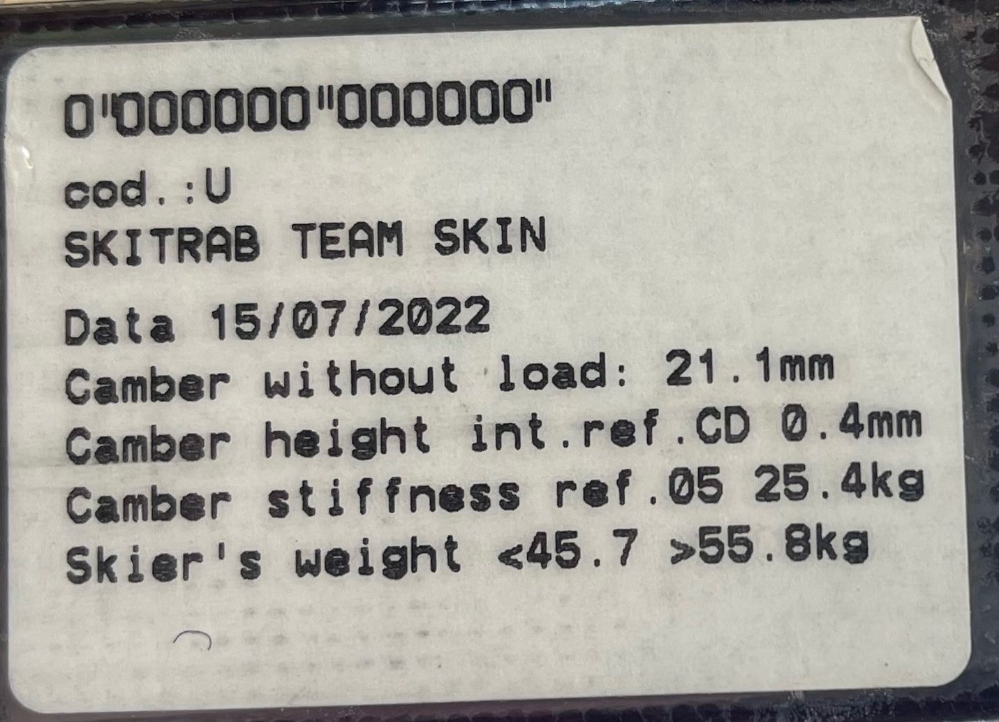 Sci: Skitrab Sci team duo skin evo – Nuovo (secondo la descrizione) da Pontresina venduto da Bernina_Sport 3