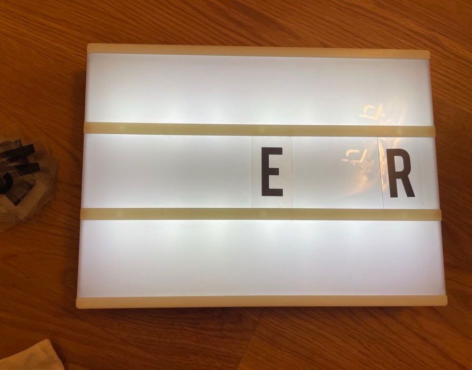 Tutte le decorazioni: Lightbox mit Buchstaben – Nuovo (secondo la descrizione) da Cham venduto da nnrnld 1