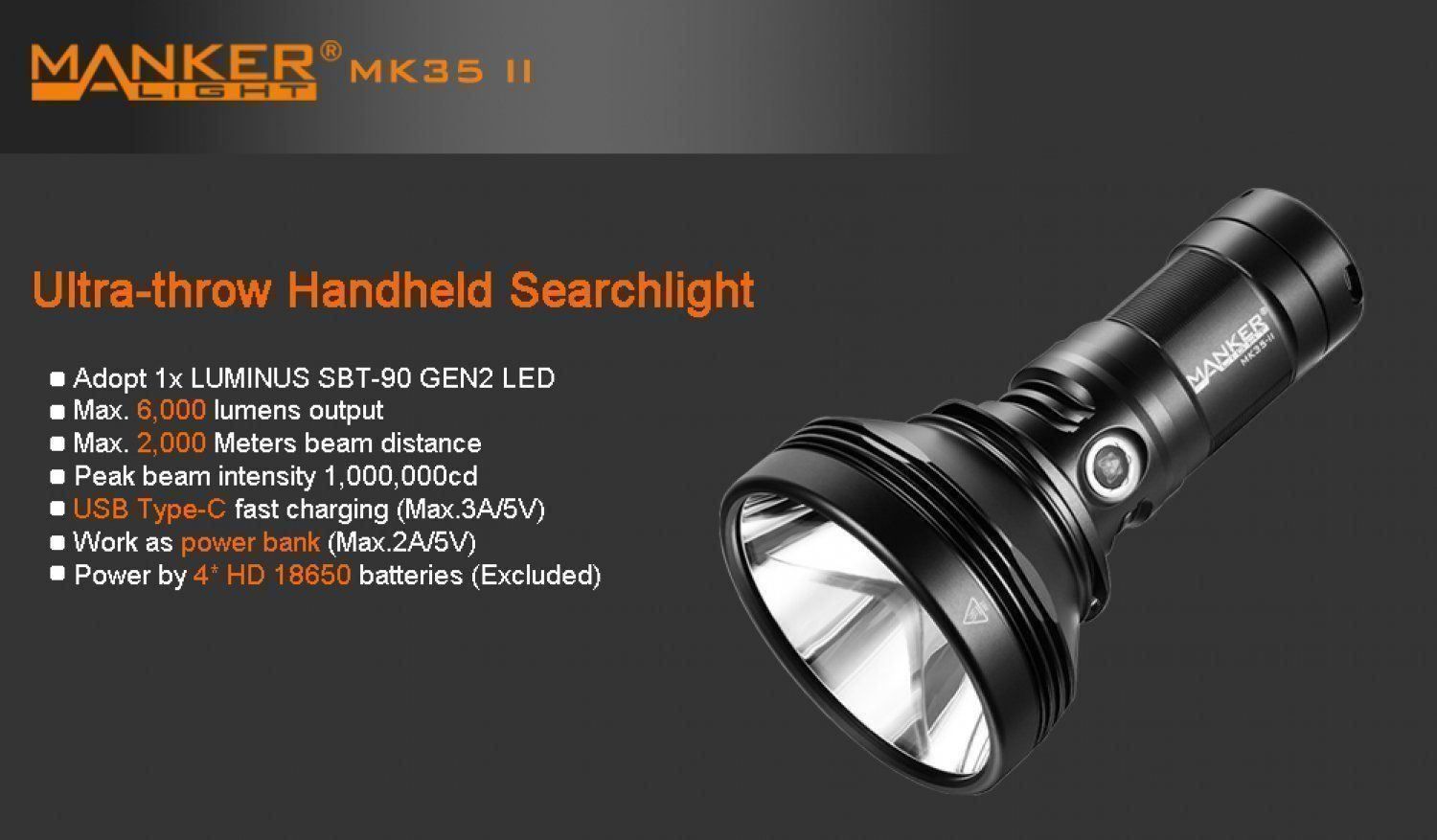 Lampade: Manker MK35 II Bundle Extremthrower! – Nuovo e nell'imballaggio originale da Arbon venduto da Helmuth 4