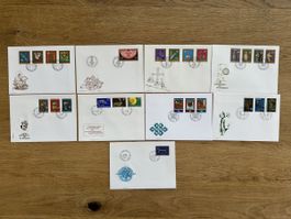 Liechtenstein - 9x REICHSKLEINODIEN FDC‘s 