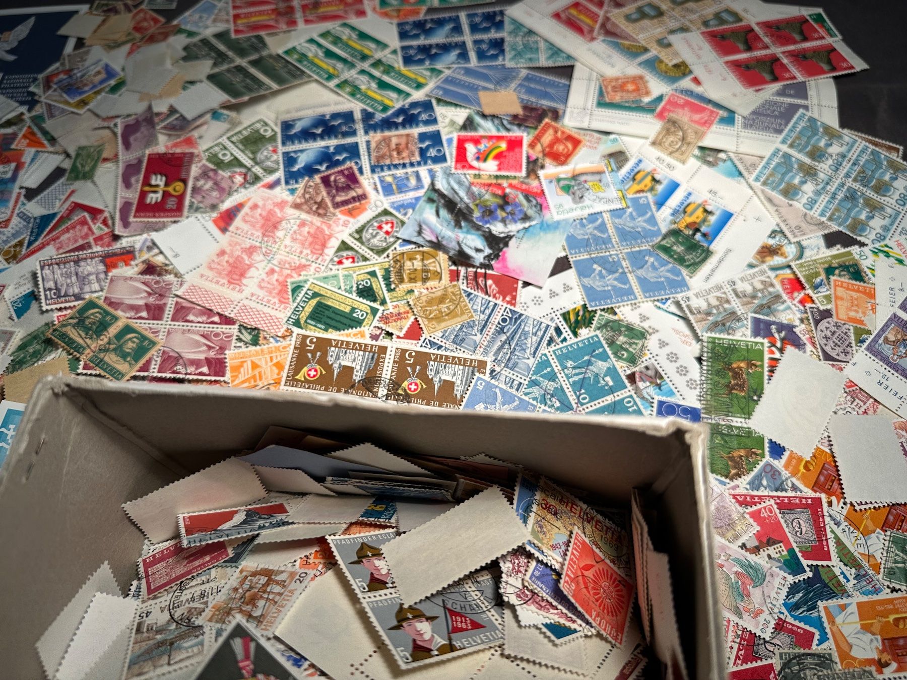 Alle Briefmarken: XXL Sammlung abgelöste Briefmarken CH – Gebraucht aus Stettfurt von 2442 1