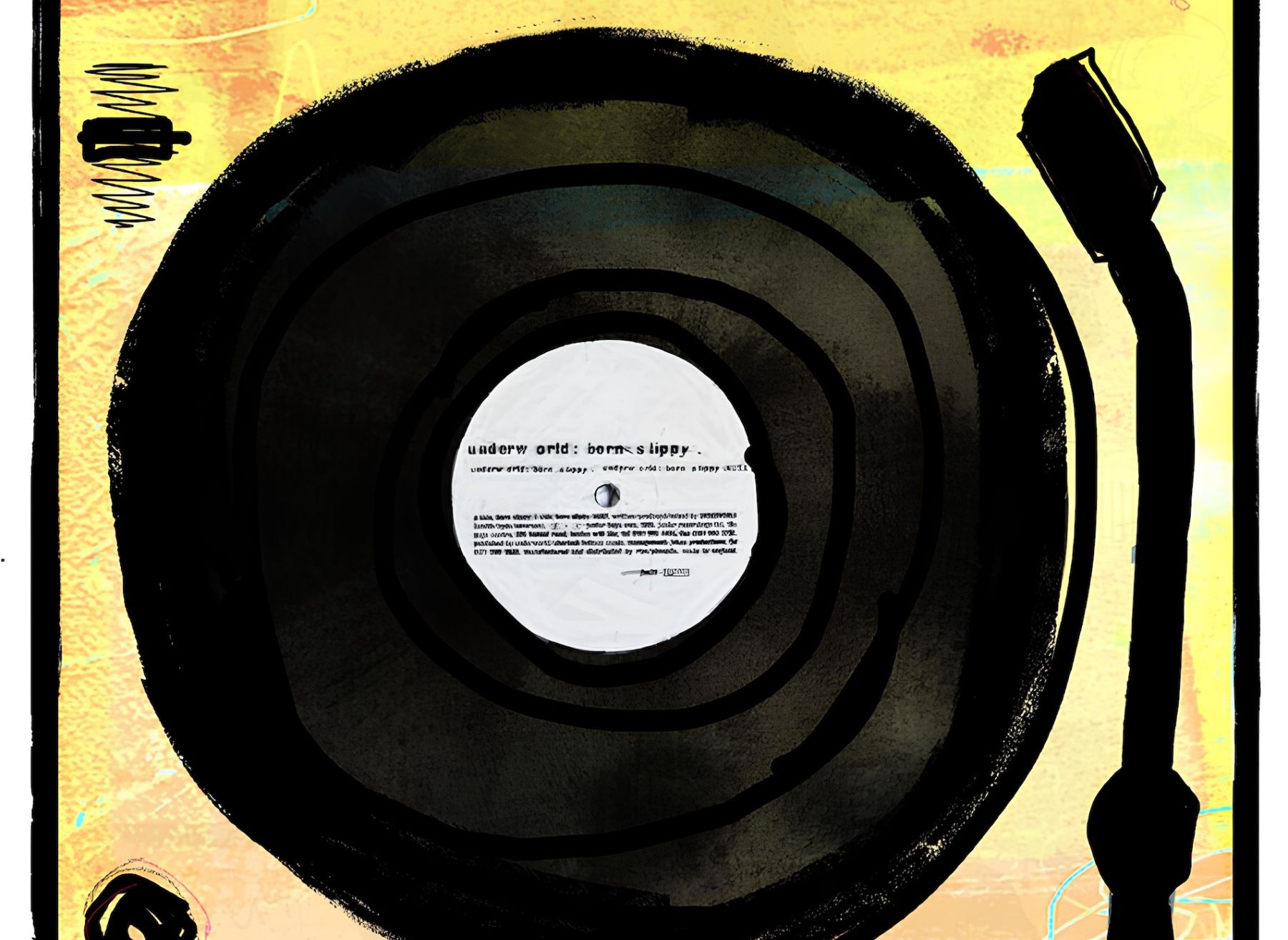 Poster & Bilder: Underworld Born Slippy Vinyl Turntable Trainspotting Bild – Neu (gemäss Beschreibung) aus St. Niklausen LU von Stefan_Bammert_Art 2