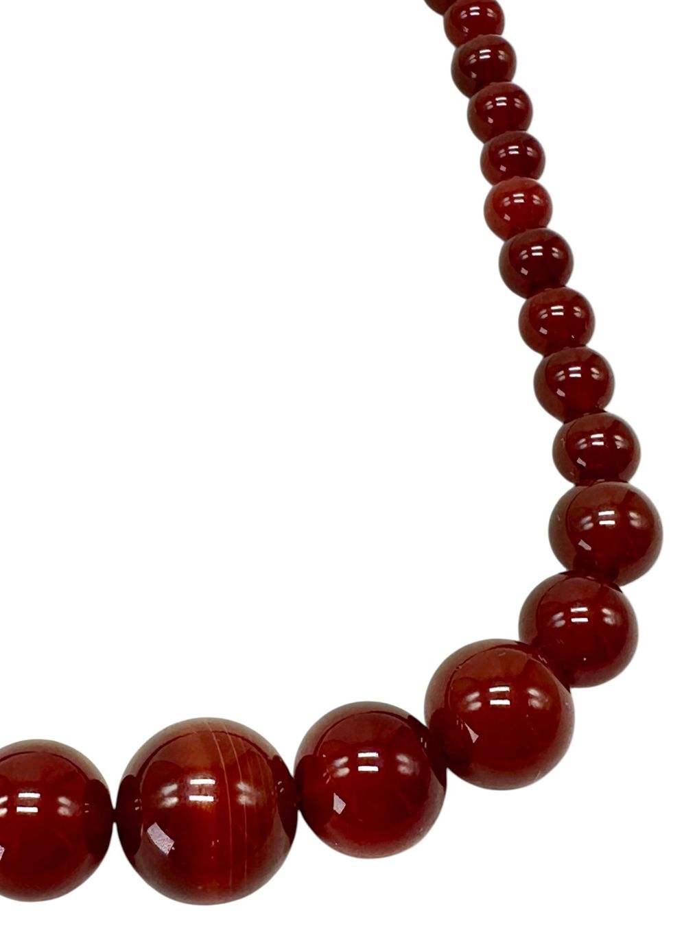 Ketten: Collier vintage en cornaline véritable, superbe éclat. 56 cm – Gebraucht aus Morges von DidisLuxeFinds 4