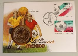 Numisbrief Fussball WM Mexiko ab 1 Fr. !!