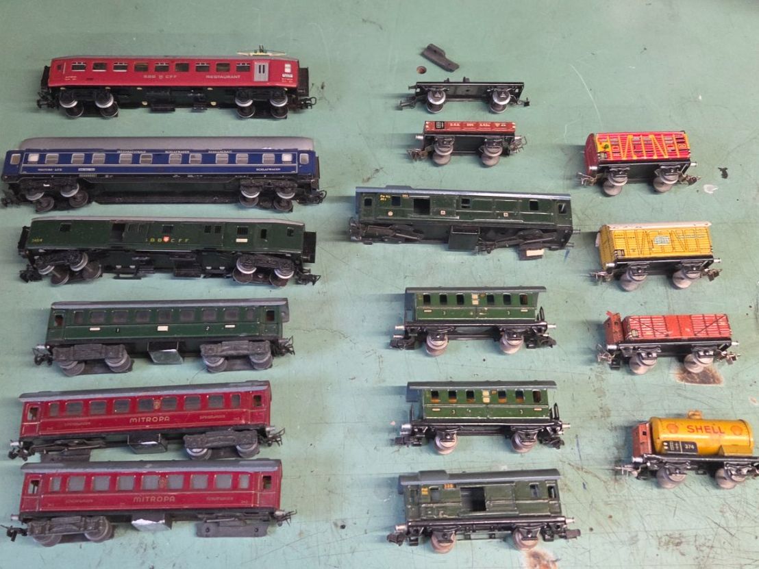 Mitropa Modellini di ferrovie: Blech Eisenbahnen H0, defekt – Usato da Einsiedeln venduto da Emausi