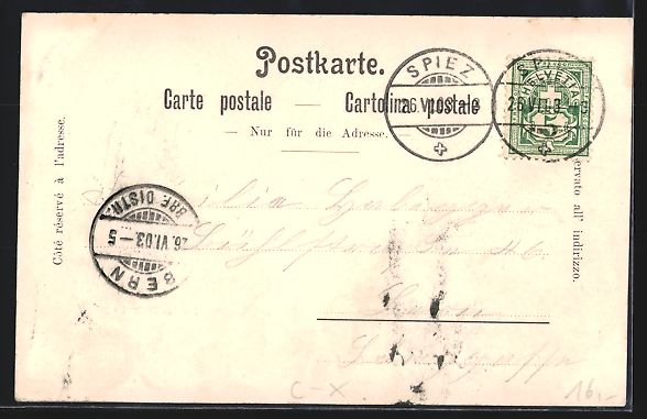 Cartes postales: Aeschi /Berneroberland, Hotel-Pension Ed – D'occasion à Berlin par bartko-reher 1