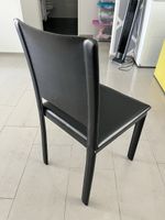 Vier Lederstühle Schwarz Marke 1920 R made in Italy