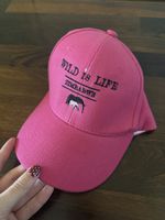 Baseball Cap Wild Is Life Zimbabwe Pink Adjustable Size