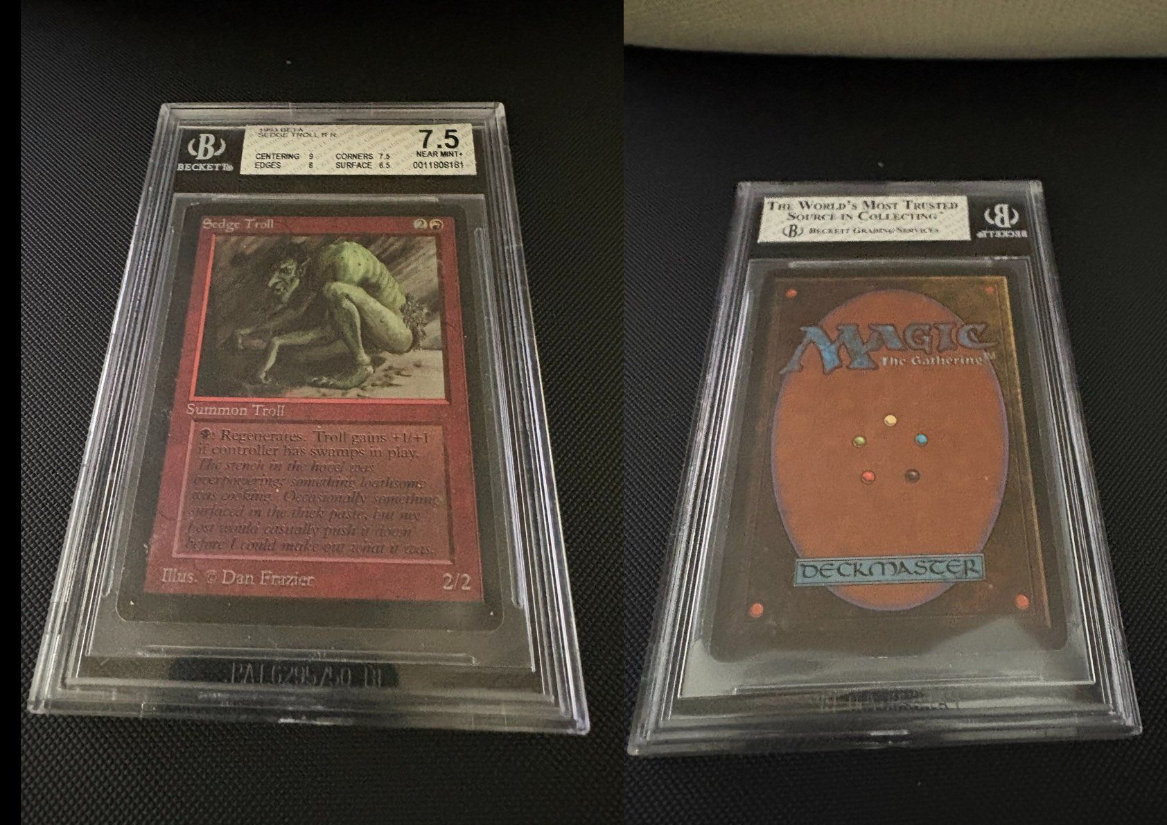 Magic The Gathering Carte collezionabili: MTG: Sedge Troll Beta BGS 7.5 – Usato da Muri b. Bern venduto da norton_BE