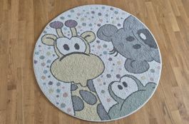 Kinderteppich Tiere Ø120cm